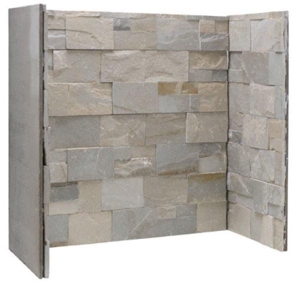Dove Grey fireplace chamber