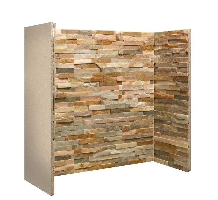 Oyster Stone fireplace chamber