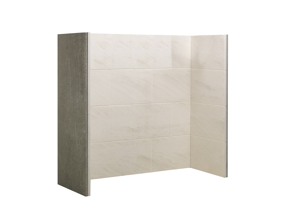 Porcelain fireplace chamber