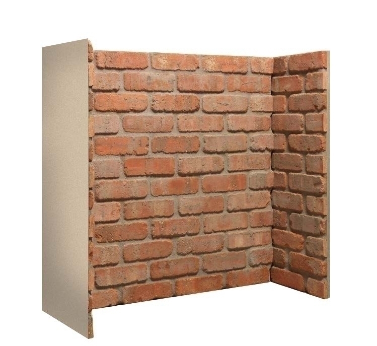 Rustic Brick fireplace chamber