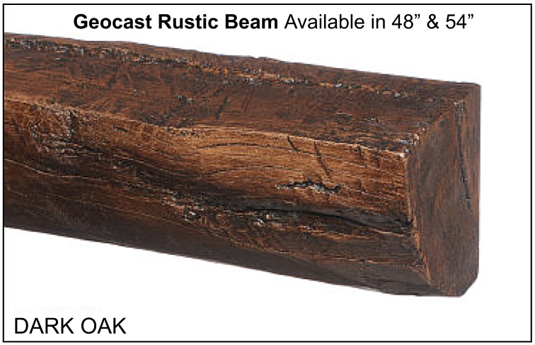 Geocast Rustic beam in Dark Oak