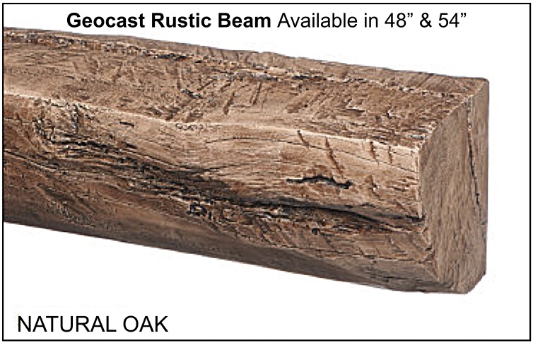Geocast Rustic beam in Natural Oak